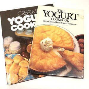 Yogurt Cookbook Lot of 2 for Yogurt Making VINTAGE Good